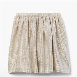 Gymboree Silver/Champagne Metallic Skirt Girls Sz (XL) 14 Holiday Party Shimmer